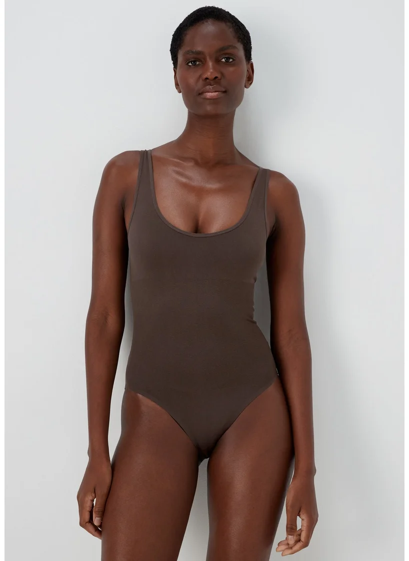 Matalan Brown Seamless Smoothing Bodysuit