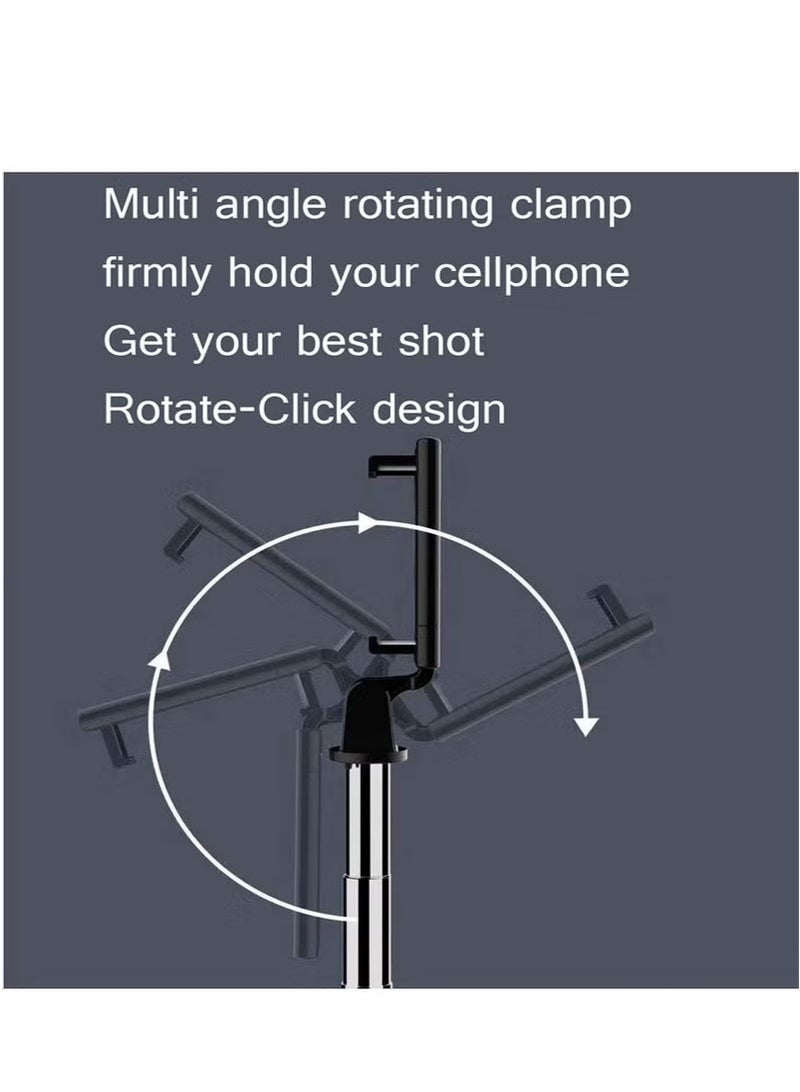 فيسوس عصا سيلفي K07 مع جهاز تحكم عن بعد وحامل ثلاثي مدمج ودوار ونقرة واحدة وحجم صغير ومفتاح واحد ومتوافقة مع أحجام متعددة وتصميم تروس ومشبك عصا سيلفي - Image 5