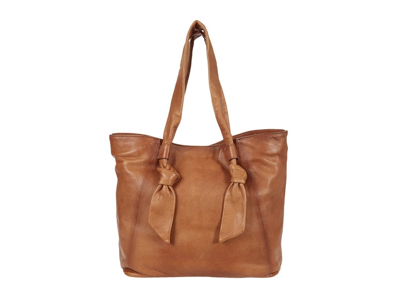 Frye Womens Nora Knotted Tote Bag, Beige, One Size US - Image 2
