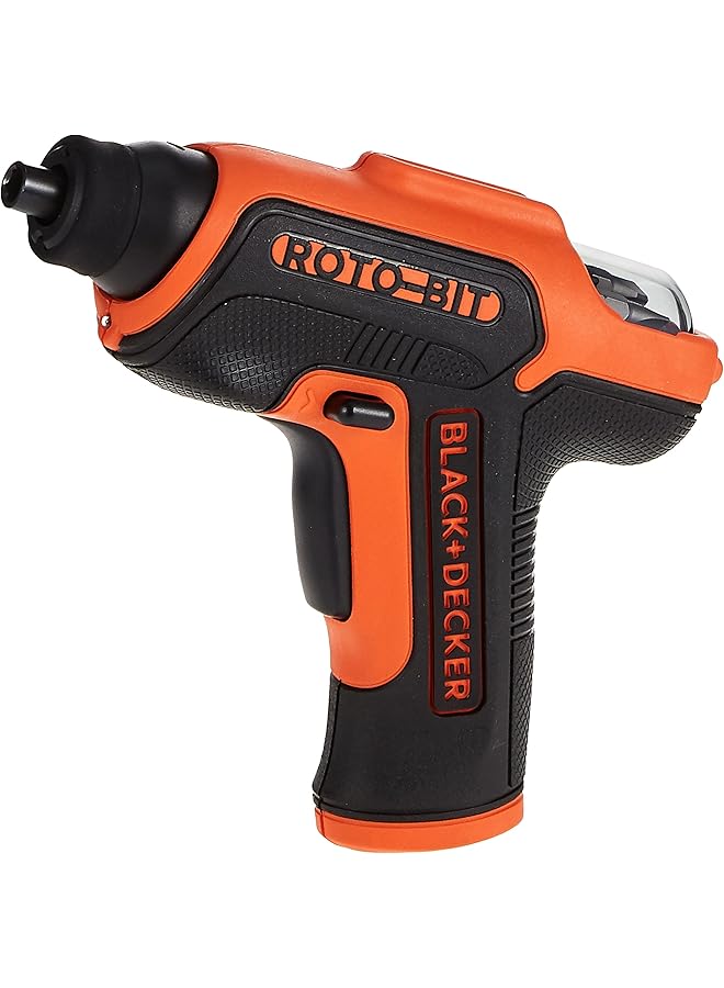 BLACK+DECKER 3.6V Li Ion Cordless Power Screwdriver With 8 Bits And Onboard Storage Orange Black Cs36Bscroto B5 2 Years Warranty  - Image 1