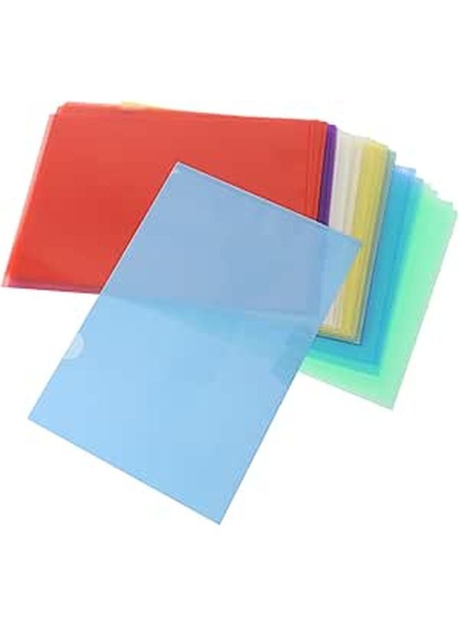 36Pcs A4 Plastic File Folders Set Pastel Color Sleeves For Office School Filing Organization - Image 1