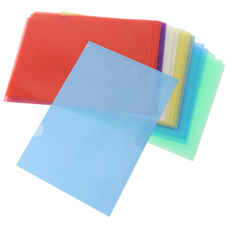 36Pcs A4 Plastic File Folders Set Pastel Color Sleeves For Office School Filing Organization - Image 2