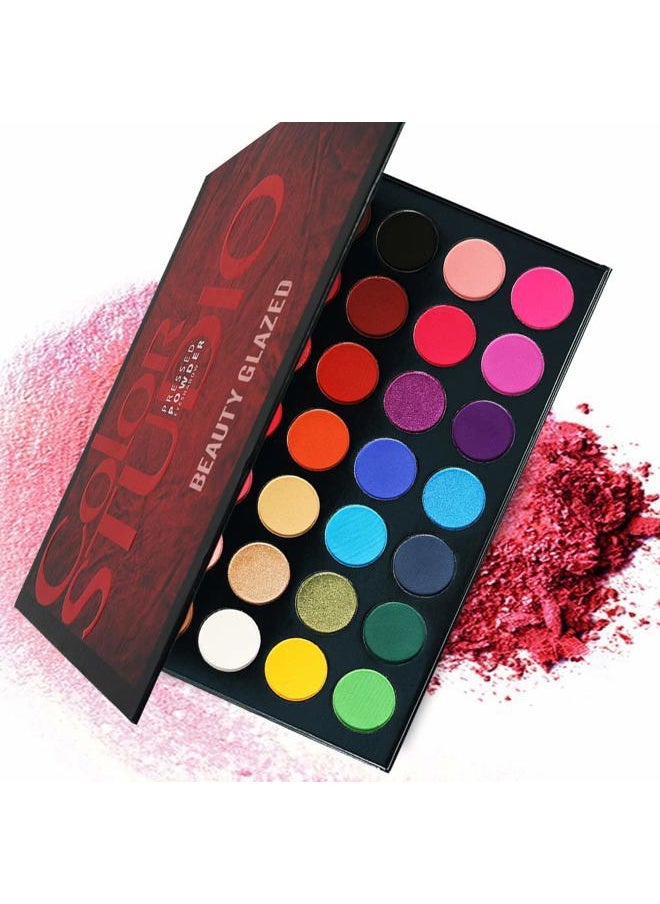 Bestland - 35 Color Studio Eyeshadow Palette for Halloween Makeup, Pop Makeup Inner Artist Matte Shimmer Luminous Velvet Texture Pressed Colors Powder Creamy Eye Shadow Blendable Natural Makeup Palette - Image 1