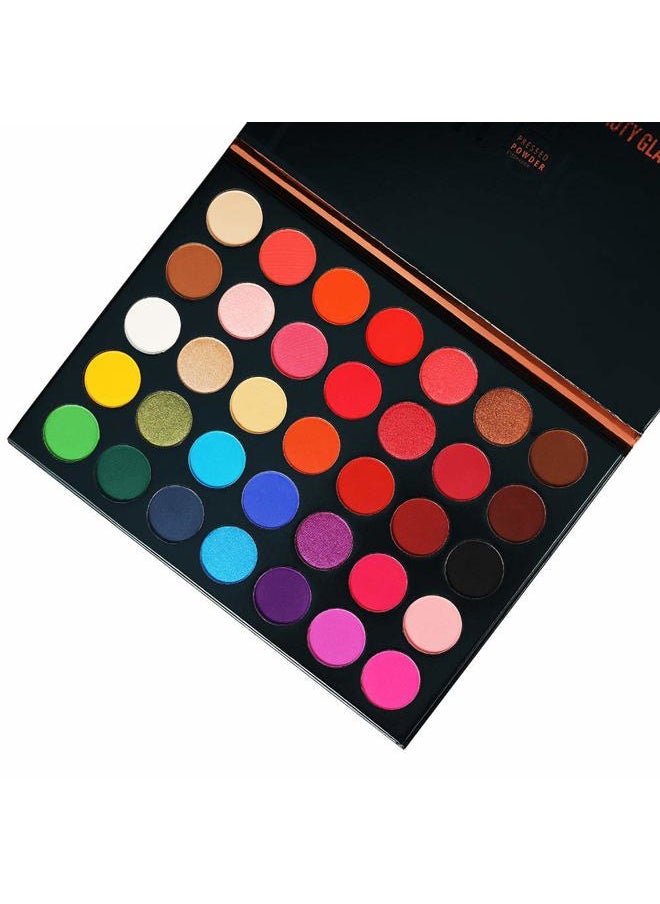 Bestland - 35 Color Studio Eyeshadow Palette for Halloween Makeup, Pop Makeup Inner Artist Matte Shimmer Luminous Velvet Texture Pressed Colors Powder Creamy Eye Shadow Blendable Natural Makeup Palette - Image 1