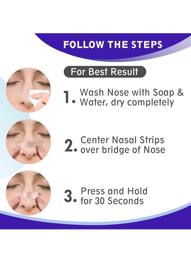 general Nasal strips, 120 tablets, instantly relieves nasal congestion, stops snoring, improves sleep solutions, stops snoring, breathes easily, treats allergies, sinuses, cough - Image 2