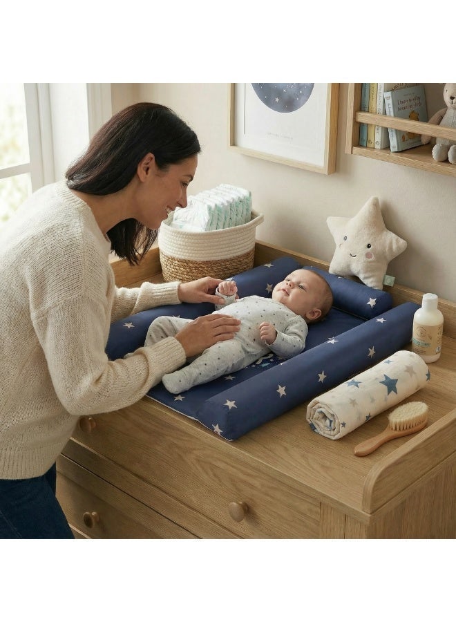 Mamas One Round Changing Mat - you are my star, Navy - Image 2
