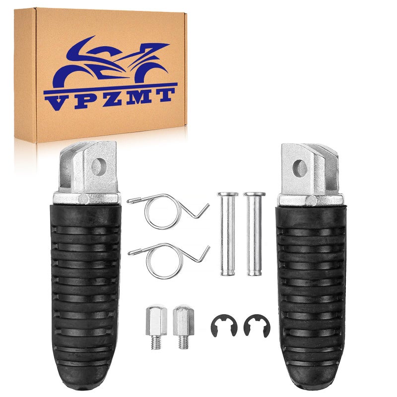 VPZMT Front Foot Pegs for suzuki 1999-2012 GSX1300R GSX1300 Hayabusa, 2008-2012 GSX650F, 2002-2008 GSX1400, V-Strom 650 1000 DL650 DL1000 All Years (Suzuki-Front) - Image 1