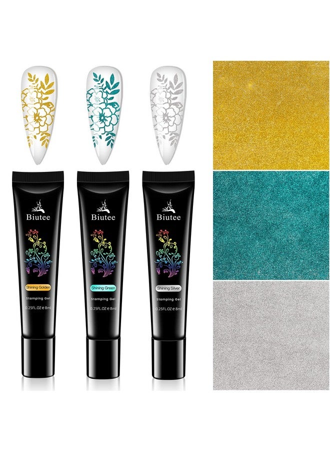 سيسو ختم المواد الهلامية طلاء الأظافر 12 لون ختم المواد الهلامية أسود أبيض بريق أخضر/فضي/ذهبي لمسمار ختم لوحة الختام - Image 3