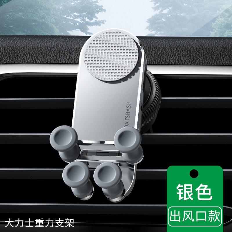 Paifan Car Holder Aviation Alloy Folding Screen Mobile Phone Universal Holder Retractable Silent Holder Gift - Image 1