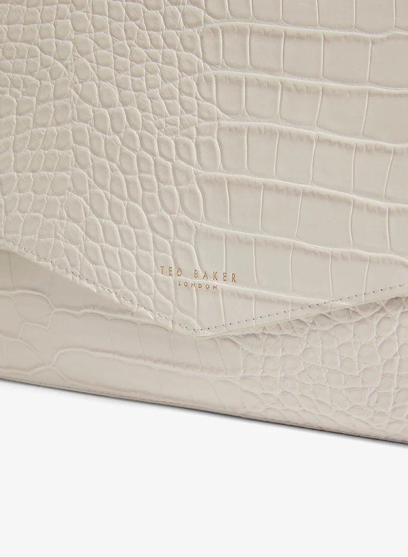 Ted Baker  Wesslie Croc Effect Icon Envelope Pouch for Women | Best Price UAE