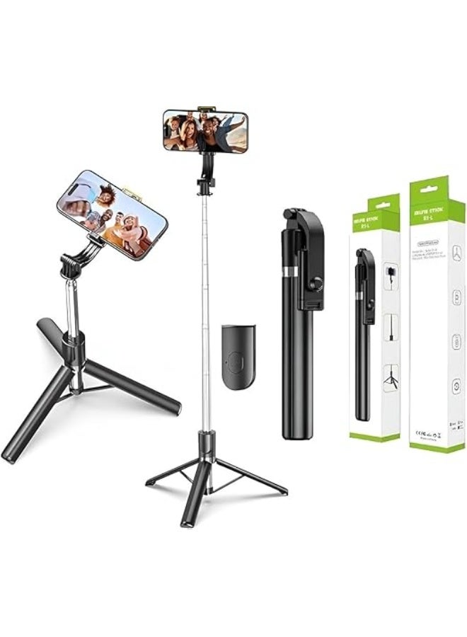 Selfie Stick Tripod – 3-in-1 Multifunctional Stand with Bluetooth Remote & Stable Base for Selfies, Vlogging, Photo Shoots & Makeup - Image 1