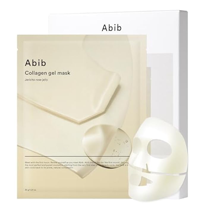 Abib Collagen Gel Mask Jericho Rose Jelly 4 Sheets (Nourishing) I Korean Vegan Collagen, Cooling Nourishing Hyaluronic Acid Hydrogel Face Mask Skin Care - Image 1