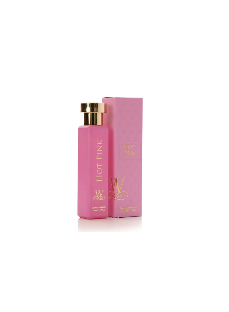 WORLD GOLDEN PERFUMES Enchanting Hot Pink Eau De Parfum - 50ml | WORLD GOLDEN PERFUMES | Natural Spray  - Image 1