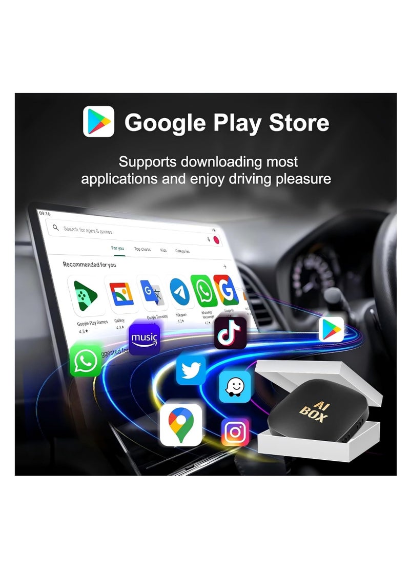 Generic Android 13 CarPlay Smart Ai Box 2+32G Wireless Auto Adapter For Netflix For YouTube car intelligent systems  - Image 3