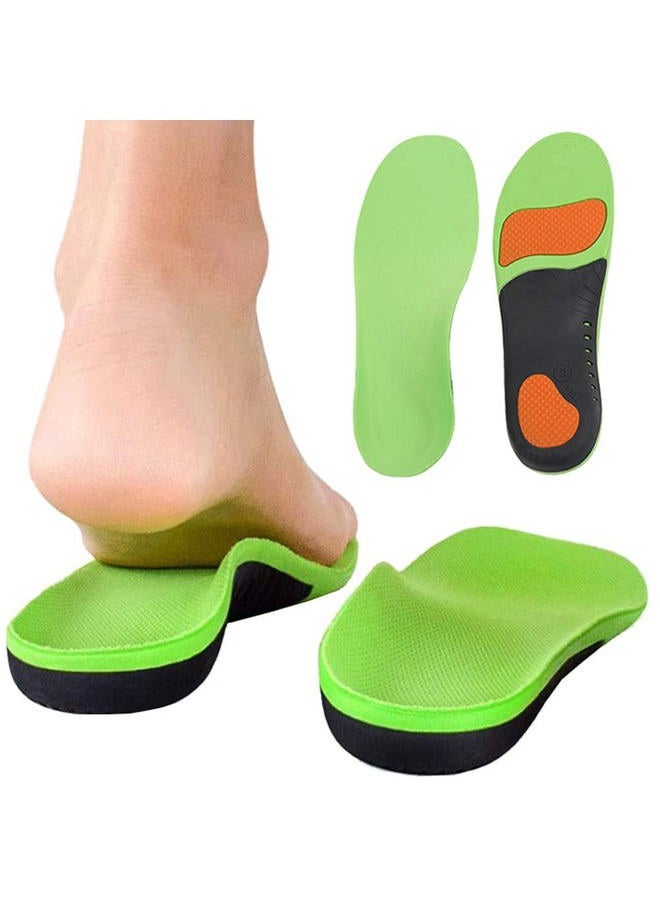 Bacophy Kids Orthotic Arch Support Insoles, Plantar Fasciitis Cushioning Shoe Inserts, Shock Absorption Velvet Surfaces Deep Heel Cup Chinldren Inner Soles for Flat Feet (17.5 cm) - Image 1