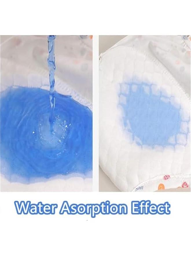 سراويل تدريب قابلة لإعادة الاستخدام، ملابس داخلية قوية الامتصاص للأطفال الصغار من 12-19 كجم (0-4 سنوات) 6 طبقات من القطن جيد التهوية للأولاد والبنات الصغار من الجنسين، عبوة من 6 قطع - Image 2