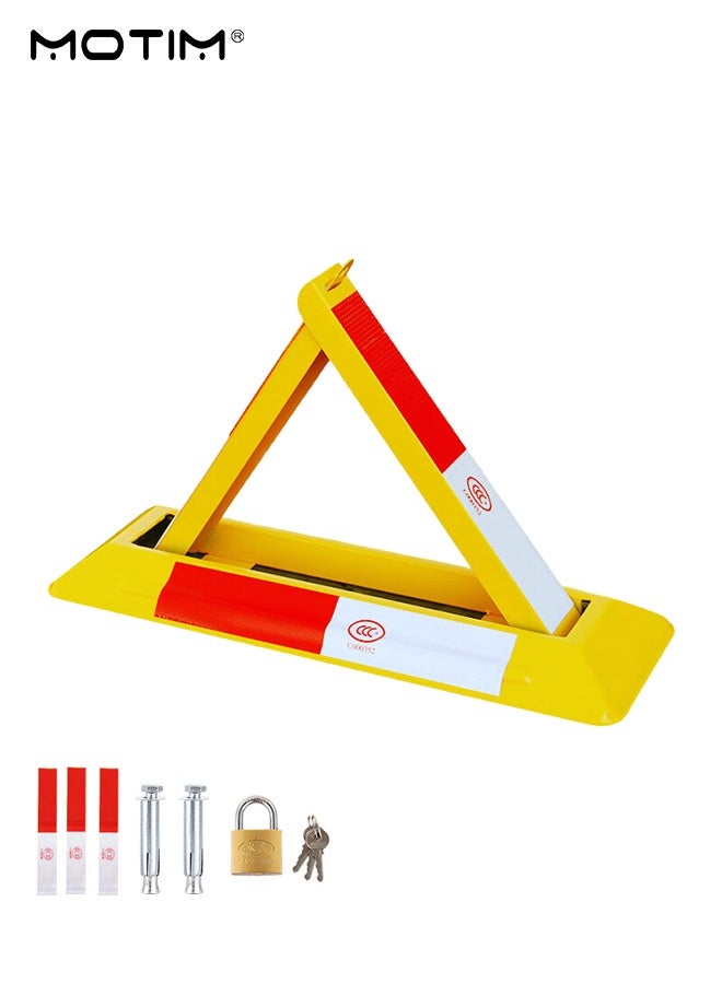 Motim Manual Parking Space Lock, Parking Barrier, Triangular Lock, To Prevent Others From Occupying The Parking Space,Need Drill to Install  - Image 1