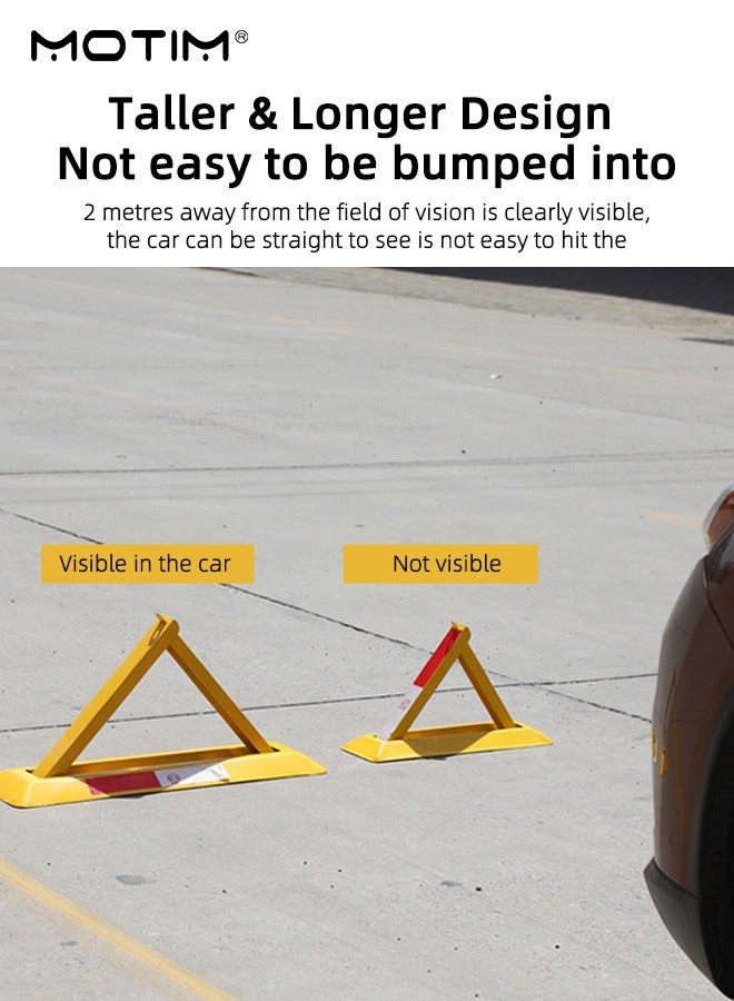 Motim Manual Parking Space Lock, Parking Barrier, Triangular Lock, To Prevent Others From Occupying The Parking Space,Need Drill to Install  - Image 2