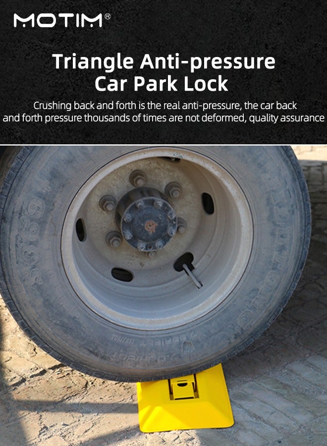 Motim Manual Parking Space Lock, Parking Barrier, Triangular Lock, To Prevent Others From Occupying The Parking Space,Need Drill to Install  - Image 3