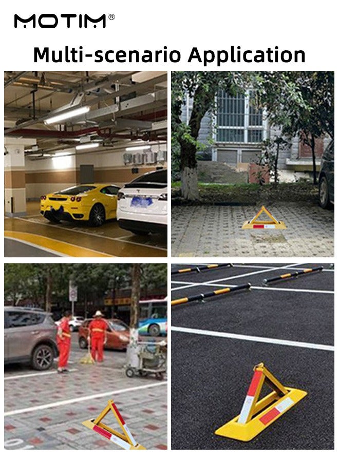 Motim Manual Parking Space Lock, Parking Barrier, Triangular Lock, To Prevent Others From Occupying The Parking Space,Need Drill to Install  - Image 5