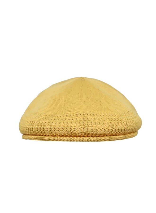WITHMOONS Mesh Classic Newsboy Ivy Flat Cap Unisex Colorful Lightweight Hat YZ30123 (Yellow) - Image 2