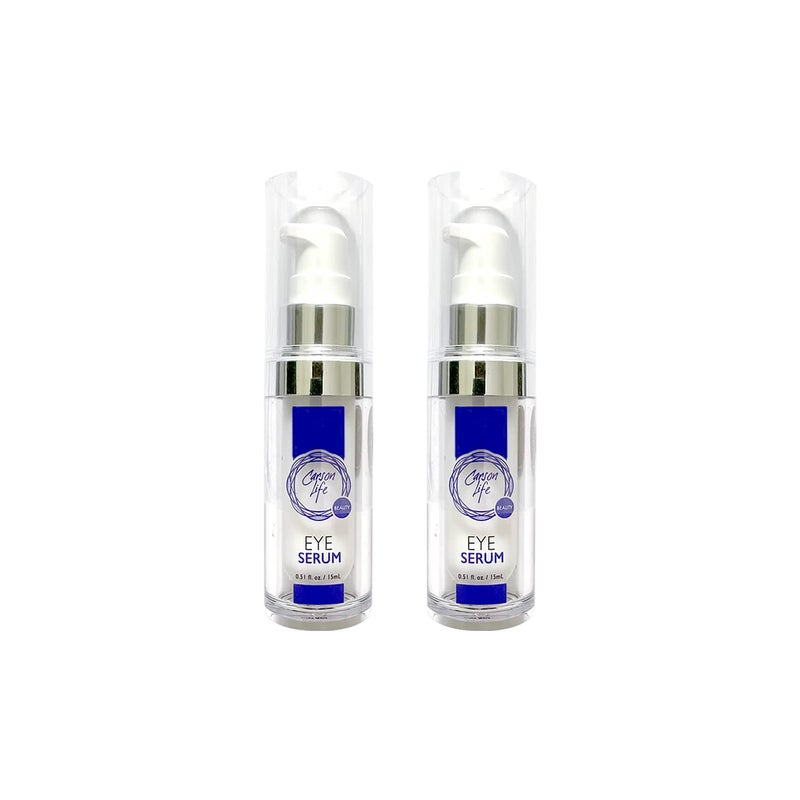 Advanced Eye Serum  Reduces Dark Circles  Puffiness with Powerful Vitamins  Natural Extracts  2 Pack