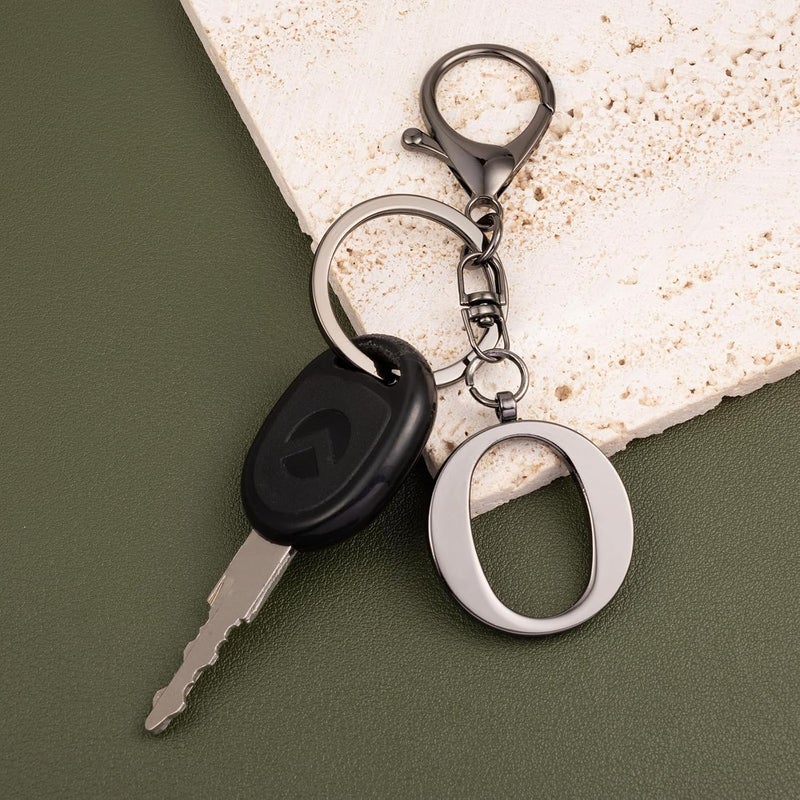 LAXPICOL Gold Letter A-Z Keychain for Women Men Purse Handbags Metal Alphabet Initial Letter Key Ring Keychain - Image 3