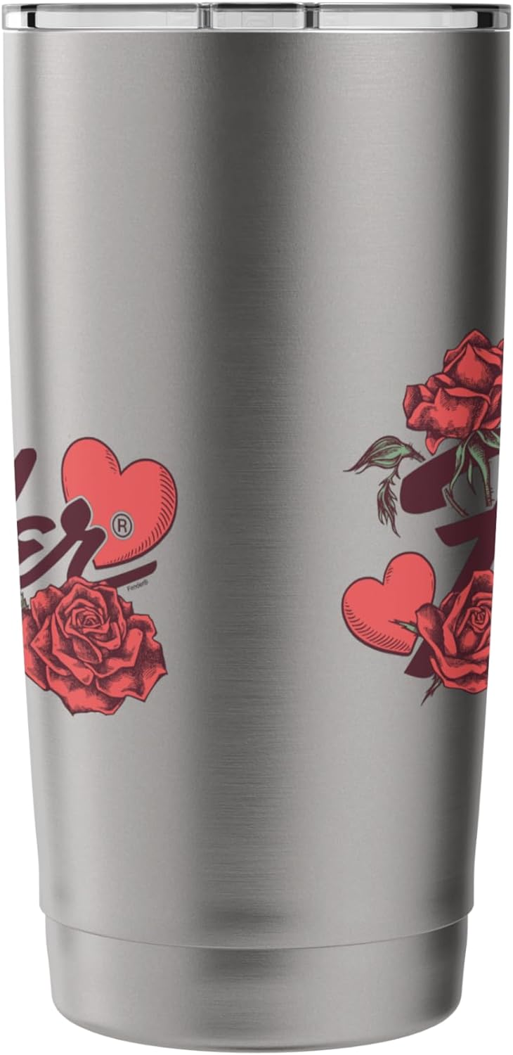 FENDER Fender Valentines Day Roses And Hearts Decorated Logo Stainless Steel Insulated Tumbler  - Image 2