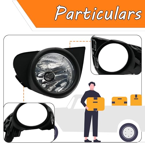 LEVANLIGHT Fog Light Driving Fog Lights Lamps For Toyota Echo 2003 2004 2005 with 9006 12V 35W Halogen Bulbs & Wiring Harness Kit | 8122152070| 8121152070 - Image 5