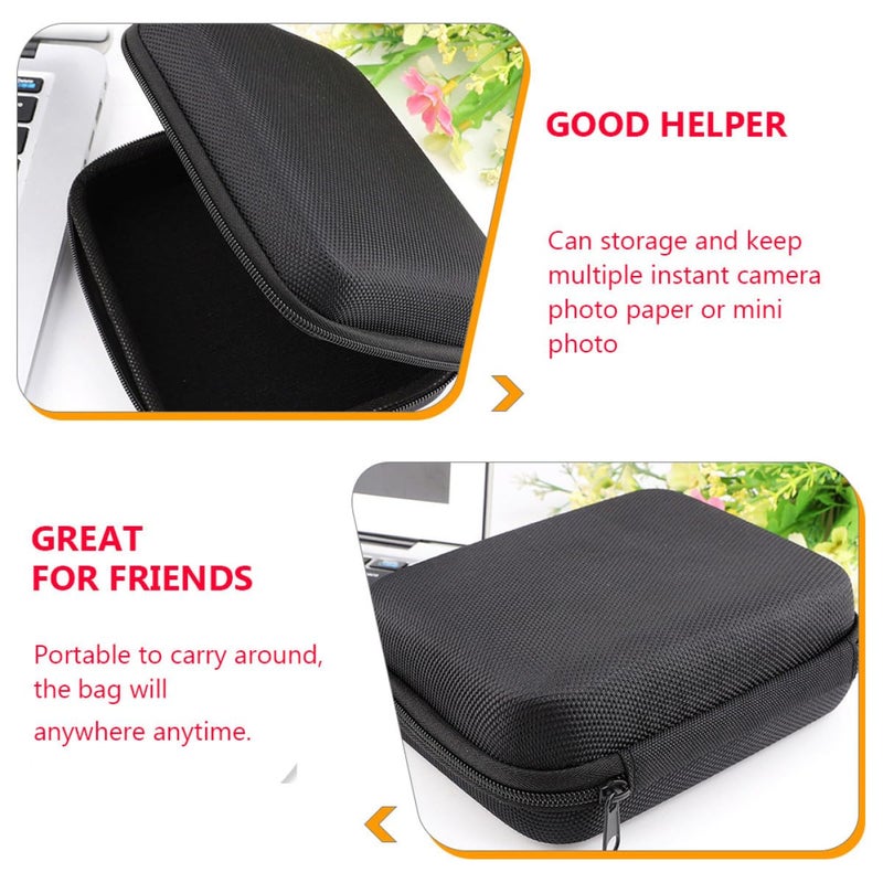 Large Capacity Hard EVA Cable Storage Bag with Zipper Black Rectangular Case - Image 4