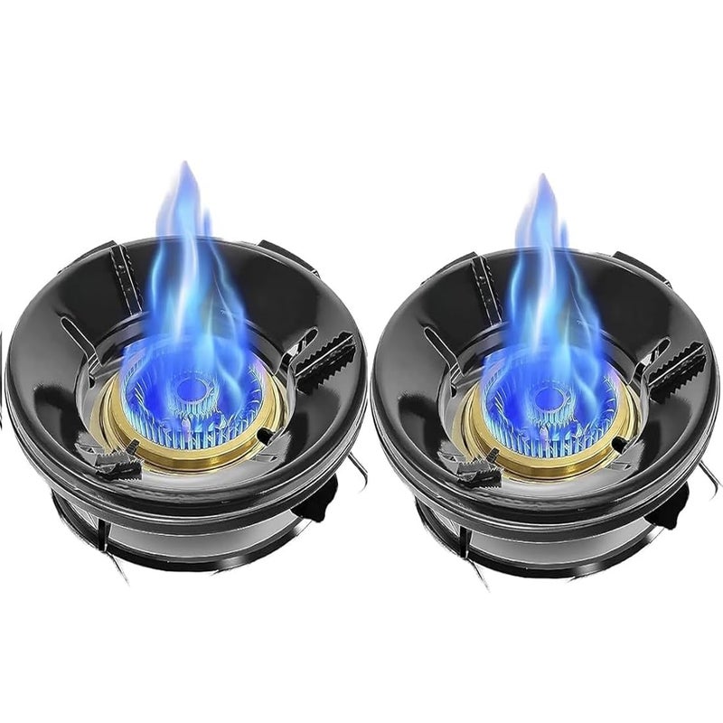 CRAZYABBS fire windproof gas saver burner stand gas saver jali ring gas energy saver stand gas saver protecter flame suitable for all gas stove Open 2 - Image 1