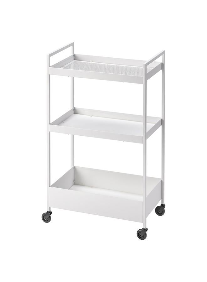 Zaboon Trolley, white, 50.5x30x83 cm - Image 1