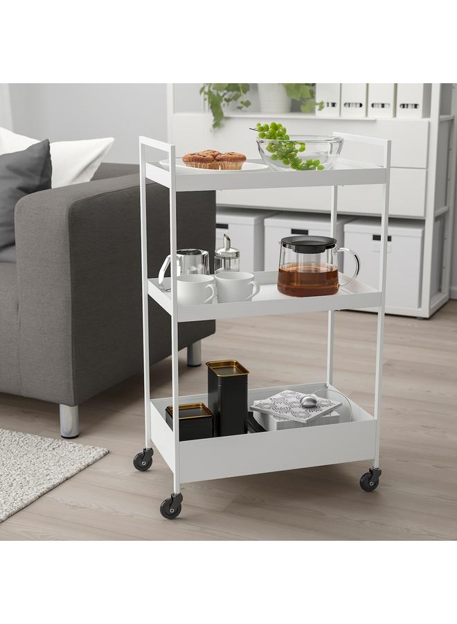 Zaboon Trolley, white, 50.5x30x83 cm - Image 4