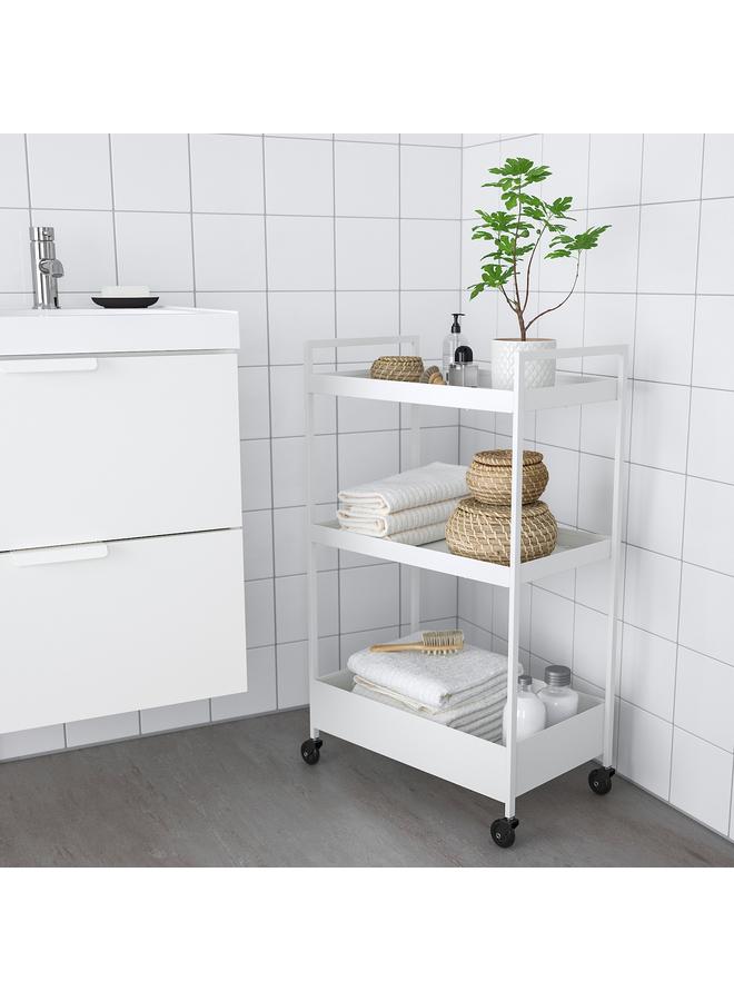 Zaboon Trolley, white, 50.5x30x83 cm - Image 3