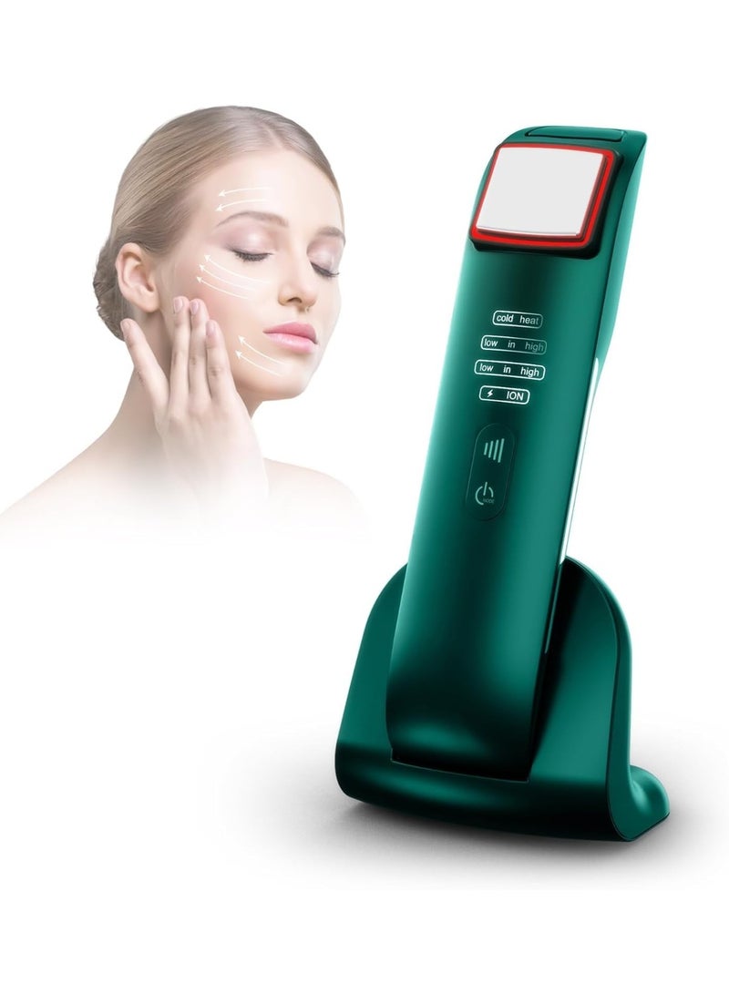 SYOSI Microcurrent Face Massager for Anti-Aging, Cold & Hot Compress Facial Device, Wrinkle Lifting and Firming, Skin Rejuvenation Tool for Home Use, Anti-Aging Rejuvenation Skin Care Tool Home Use - Image 1