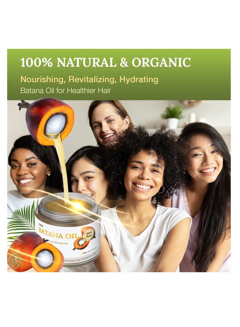 YBW 100% Natural, Unrefined and Organic Batana Oil from Honduras for Hair Growth - Enhances Hair Thickness, Prevents Loss for Men & Women - Image 5