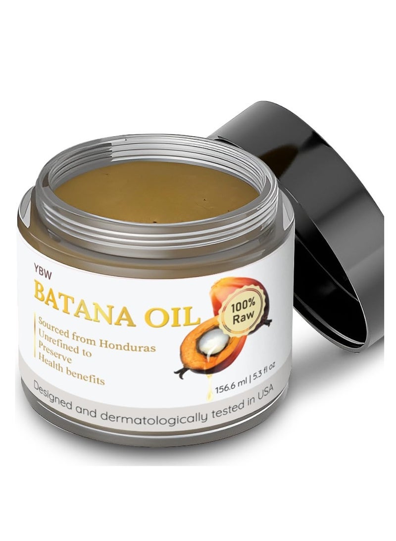 YBW 100% Natural, Unrefined and Organic Batana Oil from Honduras for Hair Growth - Enhances Hair Thickness, Prevents Loss for Men & Women - Image 1