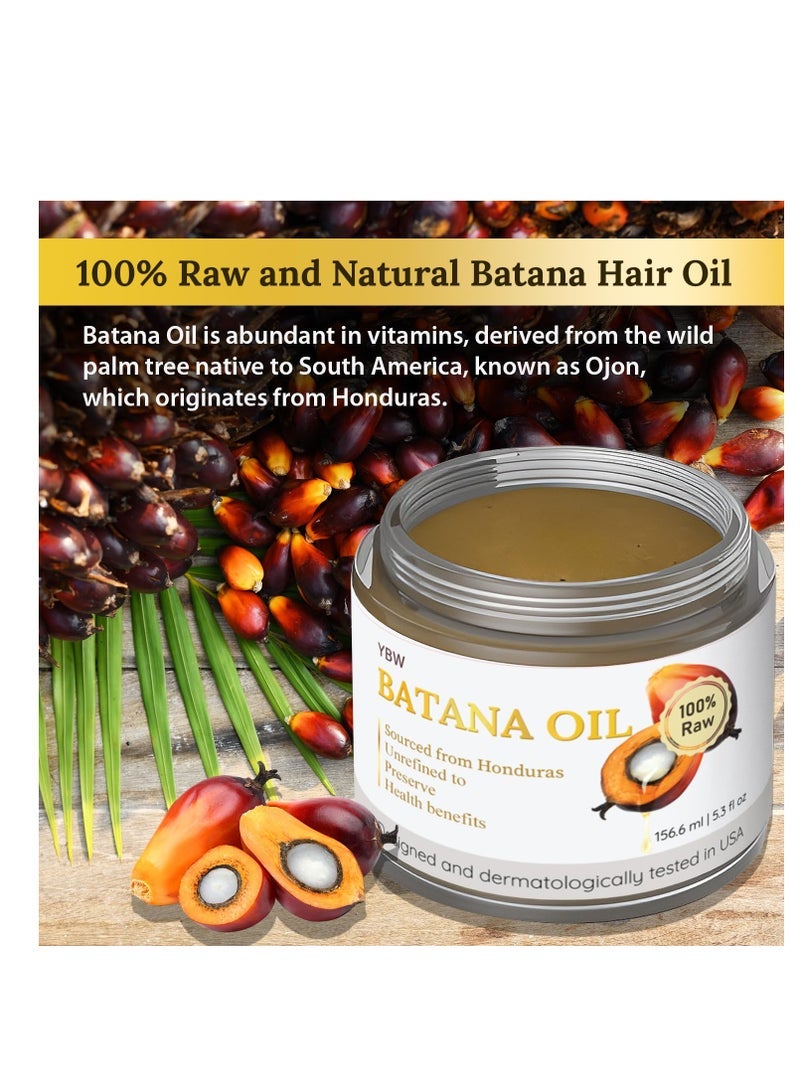 YBW 100% Natural, Unrefined and Organic Batana Oil from Honduras for Hair Growth - Enhances Hair Thickness, Prevents Loss for Men & Women - Image 2