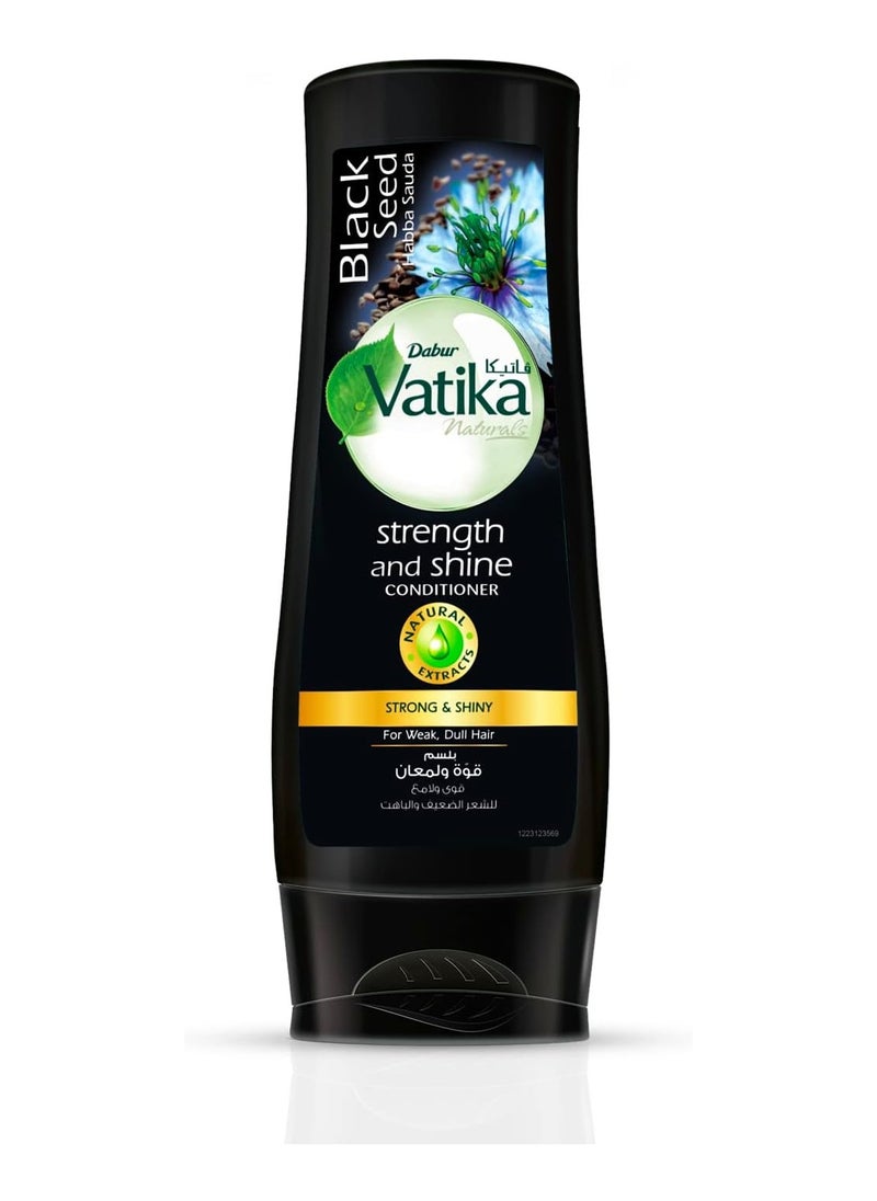 VATIKA Vatika Naturals Black Seed Conditioner 360ml with natural extracts of black seed gives strength and shine to weak and dull hair 