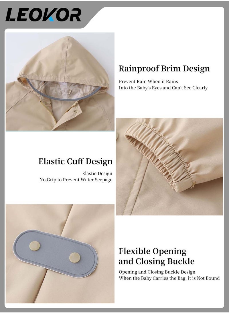 Raincoat,for Kids Portable Rain Coats,with Bag Cover Reusable Rain Poncho,with Hood and Sleeves,for Cycling Travelling Fishing Hiking Camping