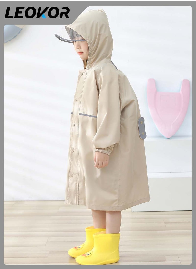 Raincoat,for Kids Portable Rain Coats,with Bag Cover Reusable Rain Poncho,with Hood and Sleeves,for Cycling Travelling Fishing Hiking Camping