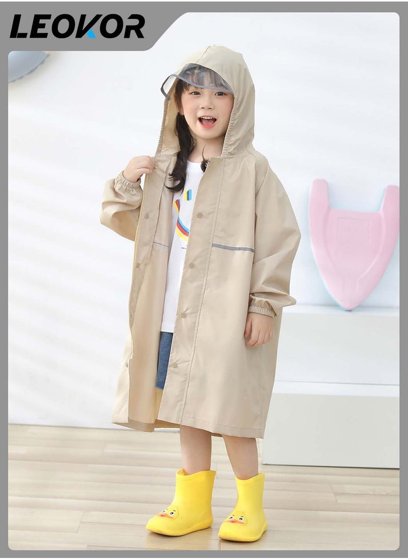 Raincoat,for Kids Portable Rain Coats,with Bag Cover Reusable Rain Poncho,with Hood and Sleeves,for Cycling Travelling Fishing Hiking Camping