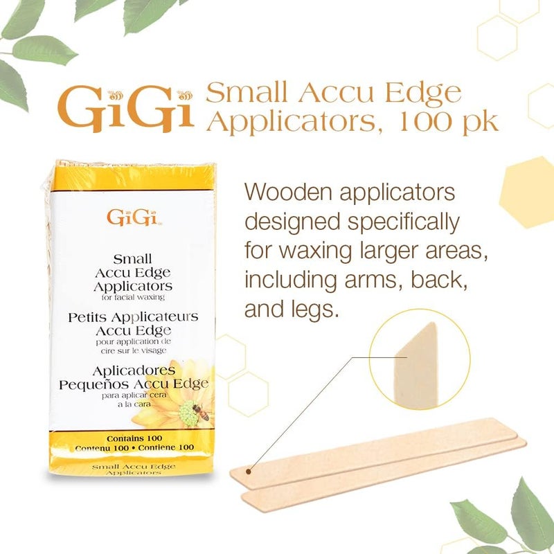 GiGi Small Accu Edge Wax Applicators for Facial Waxing - 100 Count - Image 2