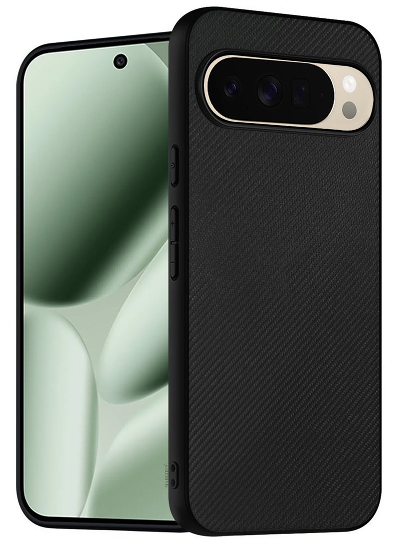 CATANES Hard Carbon-Laminated Shockproof Case for Google Pixel 10 Pro XL – Slim Protection Cover - Black - Image 2