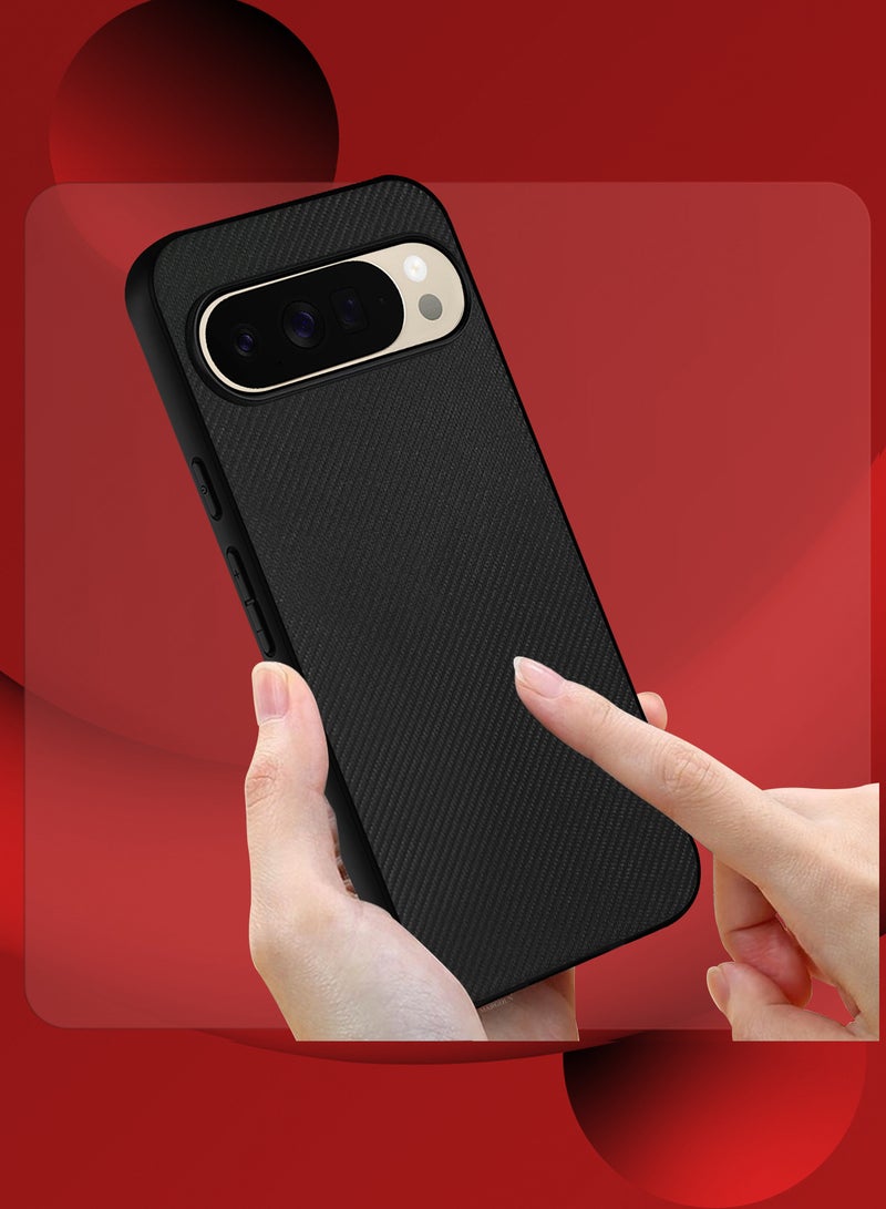 CATANES Hard Carbon-Laminated Shockproof Case for Google Pixel 10 Pro XL – Slim Protection Cover - Black - Image 4
