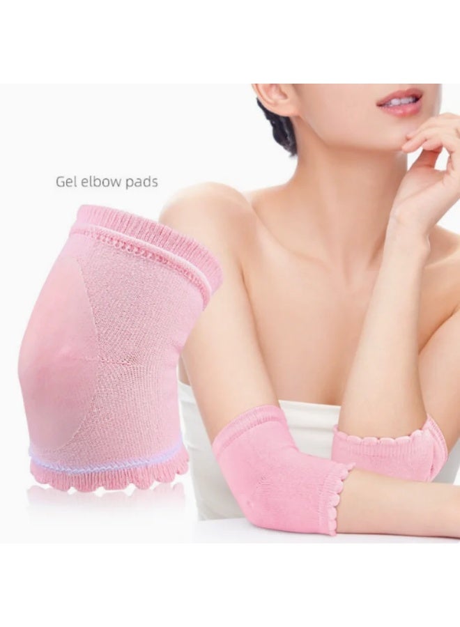 1 pair SPA Essential Oil Gel Elbow Sleeves & Heel Socks & Wrist Guards - Moisturizing Exfoliating Nourishing Skin Protection Set - Image 2