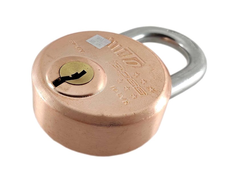 Goyalkart Hilto Boss Padlock 67mm Golden Finish Hardened Steel Shackle 3 Keys Blister Pack Padlock 2 Bronze  - Image 1