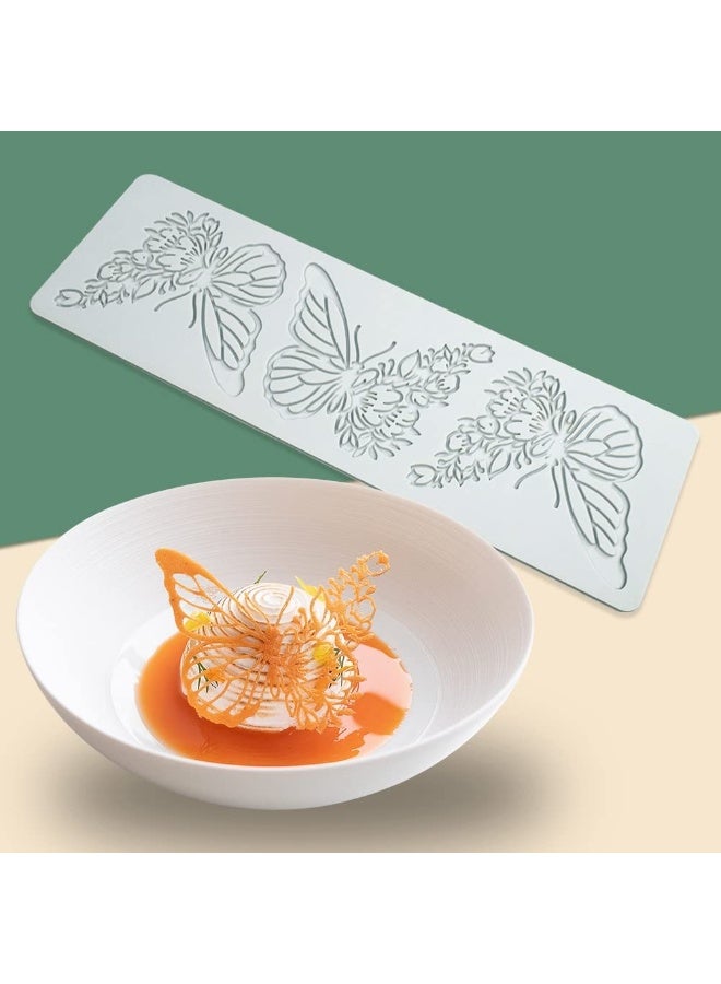 Hollow Leaf Silicone Mold Chocolate Candy 3D Hollow Leaf Candy Mold Food Cooking Meals Decorations Fondant Mold Polymer Clay Molds Butteryfly L_1124x36x012inch