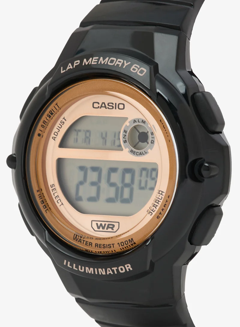 CASIO Digital Dual Time Black Resin Band Watch LWS1200H-1A LWS-1200H-1A