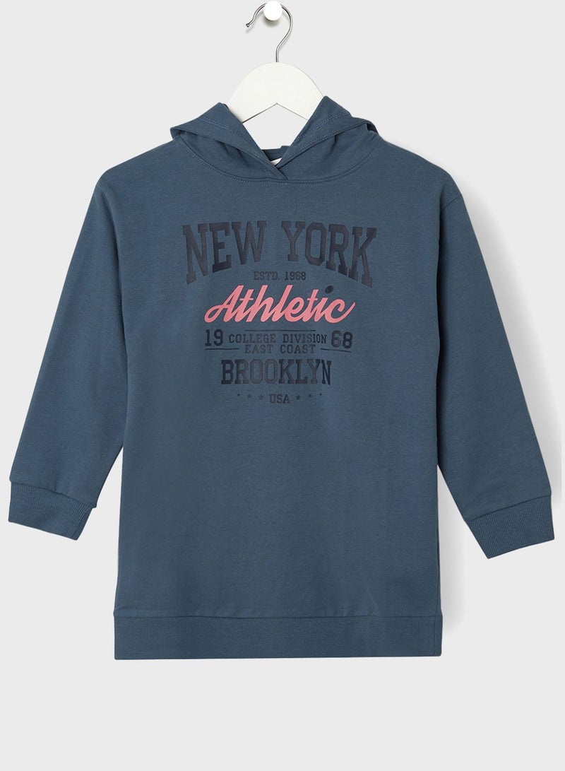 NAME IT Kids Slogan Hoodie - Image 1